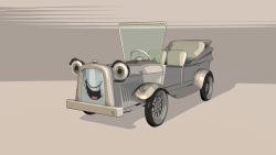 cartoon car