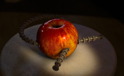 Apple With Steel Rebar