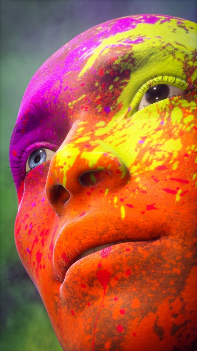 Holi Festival_face detail 1