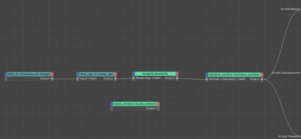 Arnold Bump map with rounded corners node Cinema 4D CORE 4D Community
